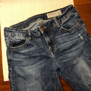 Pistola Destroyed Skinny Ankle Jean size 27